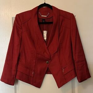 WHBM Women's Rust Blazer size 10